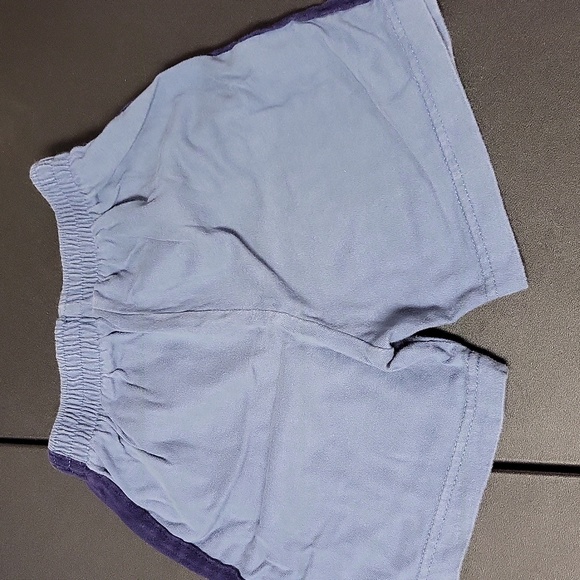 Vintage Peek-A-Babe 2 Piece Navy Blue Beach Theme Shorts Set - Picture 7 of 7